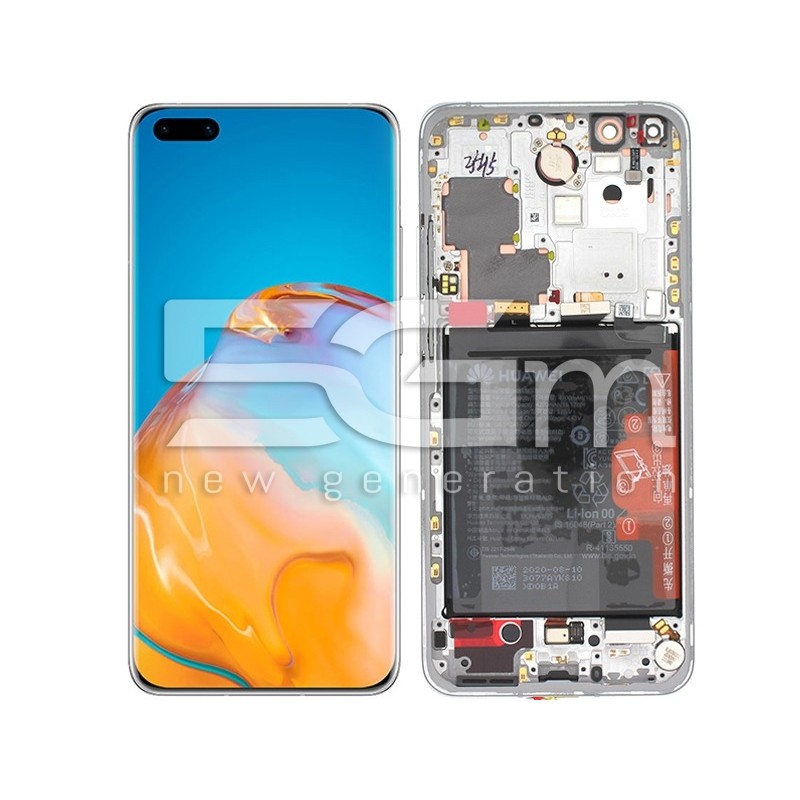 Ecrà Tàctil + Chassi Branco Huawei P40 Pro Ori