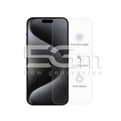 Kit 10 PCS Tempered Glass 9H iPhone 15 Plus - 15 Pro Max