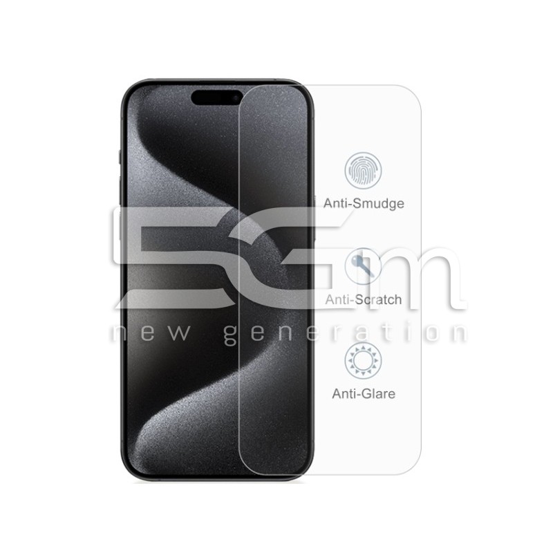 Kit 10 PCS Tempered Glass 9H iPhone 15 Plus - 15 Pro Max