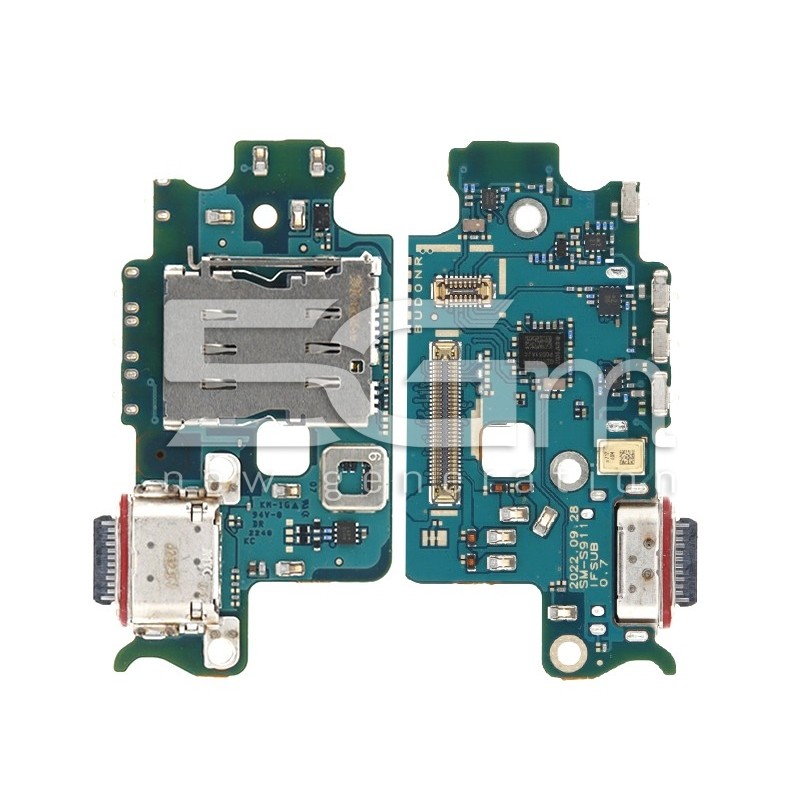 Charging Connector + Board Samsung SM-S911B S23 (Full IC)
