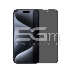 Tempered Glass Anti-Spy iPhone 15 Plus - 15 Pro Max