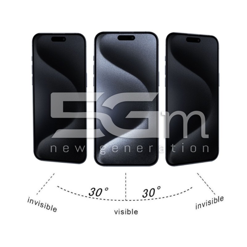 Tempered Glass Anti-Spia iPhone 15 Plus - 15 Pro Max