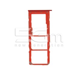 Supporto Sim Card Rosso Samsung SM-A107 A10S