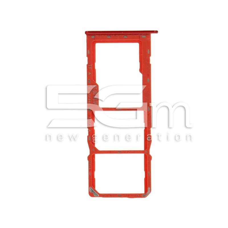Sim Card Tray Red Samsung SM-A107 A10S