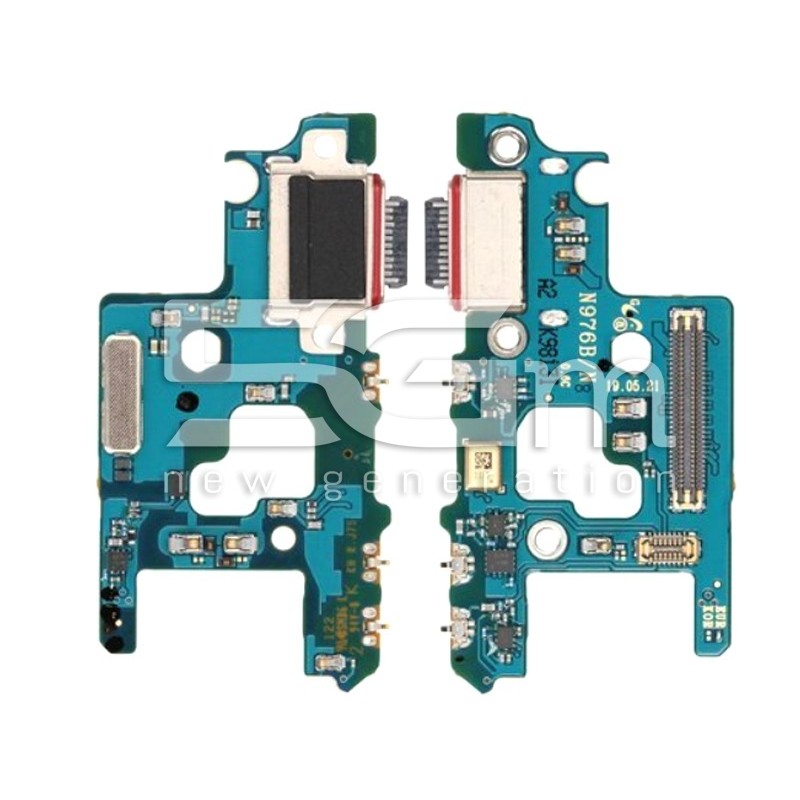 Conector de carregamento + Board Samsung SM-N975 Note 10 Plus Ori