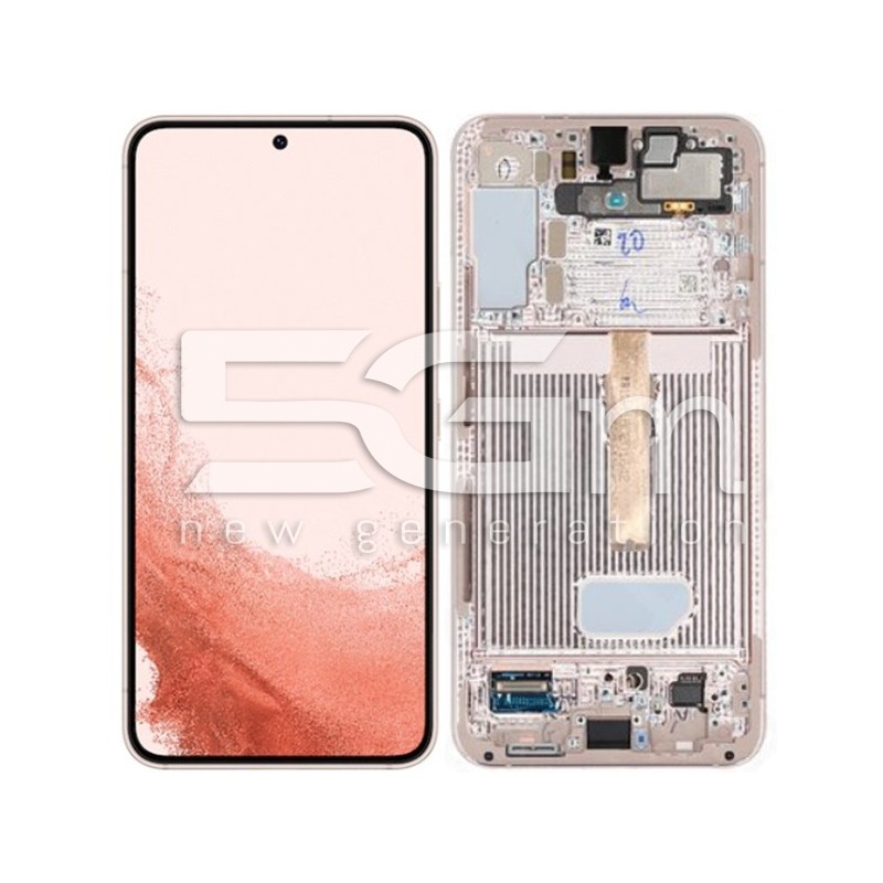 Display Touch + Frame Pink Gold Samsung SM-S906 S22+ Ori