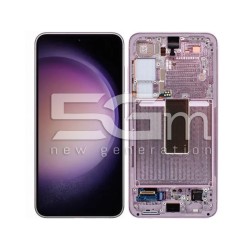 Display Touch + Frame Lavender Samsung SM-S911 S23 Ori