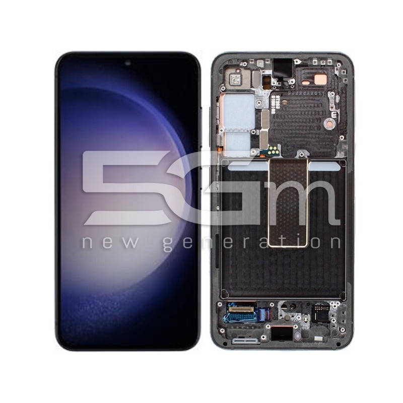 Ecra Tactil + Chassi Preto Samsung SM-S911 S23 Ori