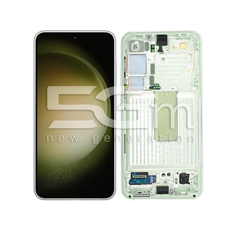 Display Touch + Frame Lime Samsung SM-S911 S23 Ori