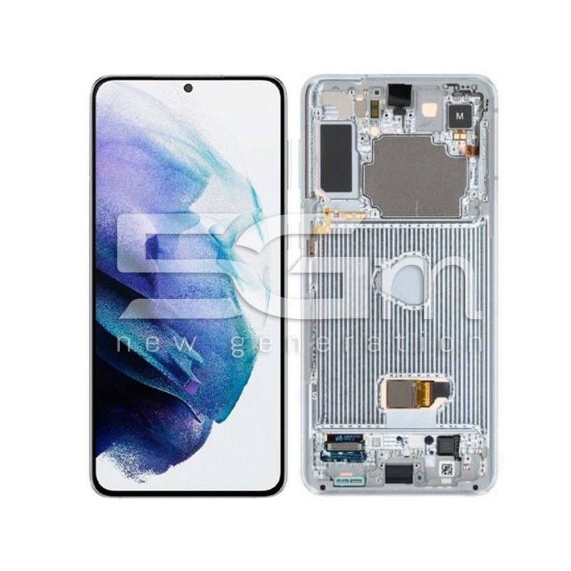 Ecrà Tàctil + Frame Silver Samsung SM-G996 S21+ Ori