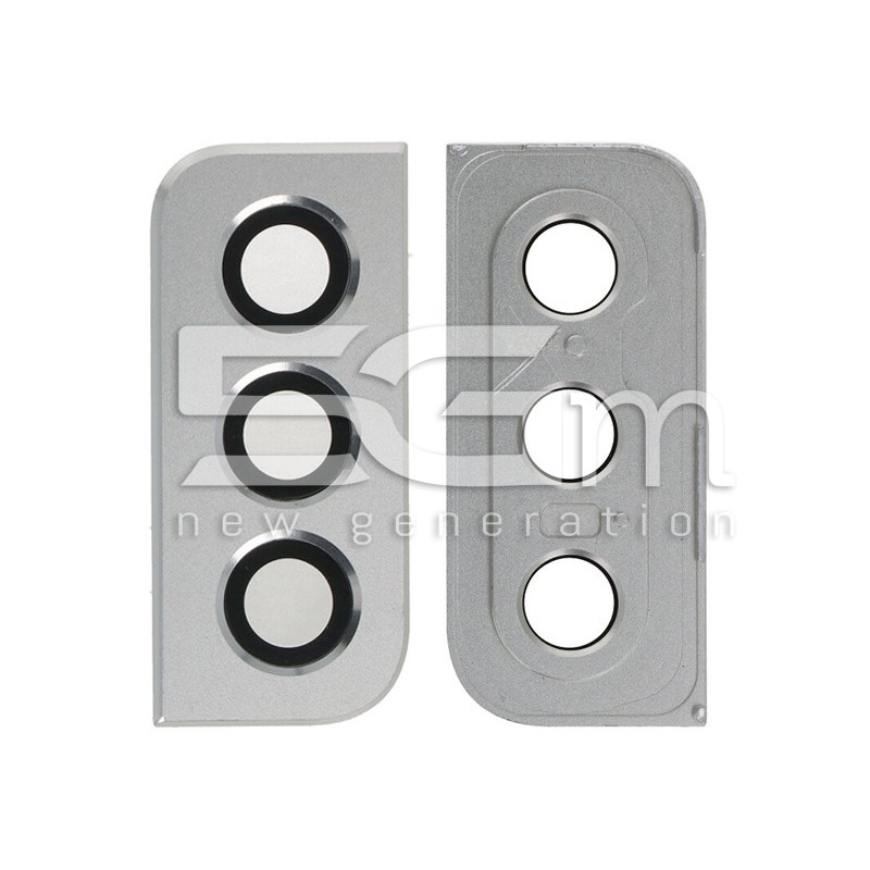 Rear Camera Lens + Frame White Samsung SM-G991 S21 5G