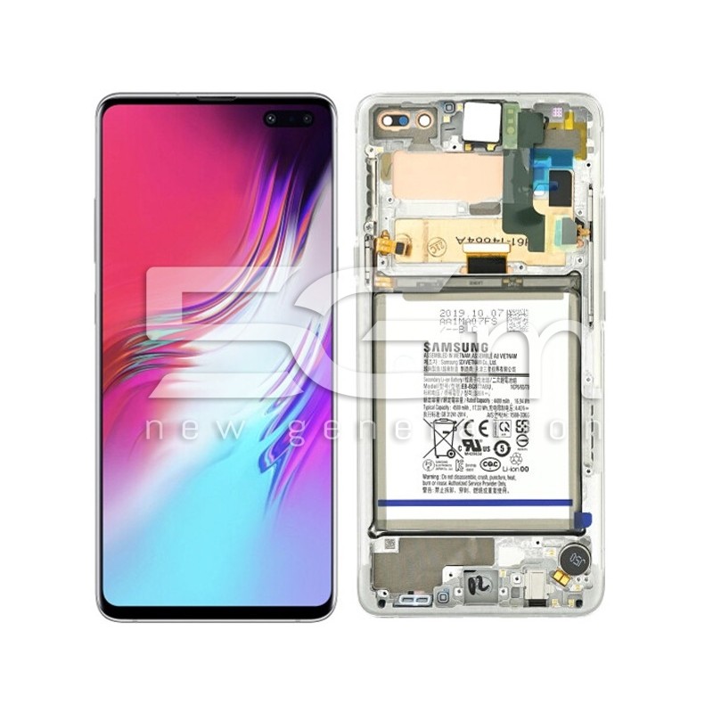 Display Touch + Frame Silver Samsung SM-G977 S10 5G Ori