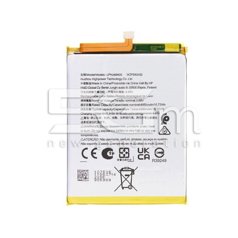 Battery LPN388405 4050mAh Nokia X30 No Logo