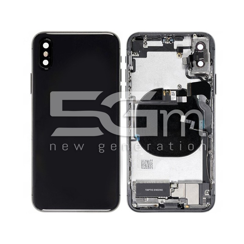 Battery Back Cover Full Black iPhone XS No Logo