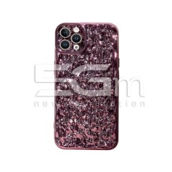 Case in Gloss Rose-Gold Finish With Wave Pattern Design iPhone 13 Pro