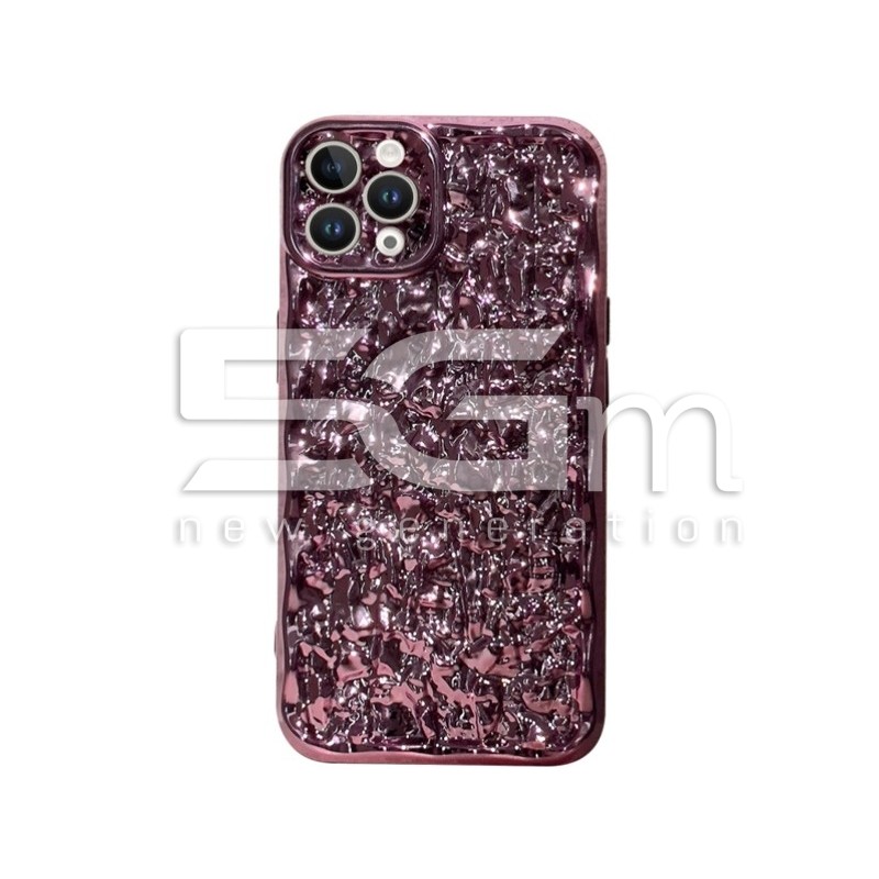 Case in Gloss Rose-Gold Finish With Wave Pattern Design iPhone 13 Pro