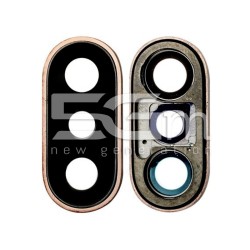Vetrino Fotocamera + Frame Gold iPhone XS