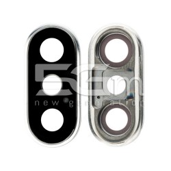 Vetrino Fotocamera + Frame Bianco iPhone XS