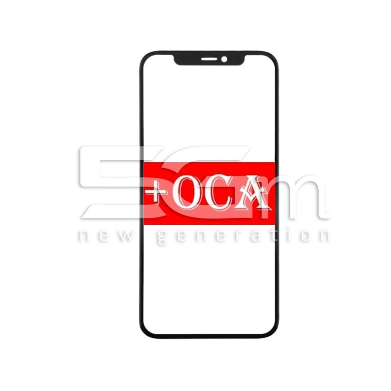 Vetro Nero + Pellicola Oca iPhone 11 Pro
