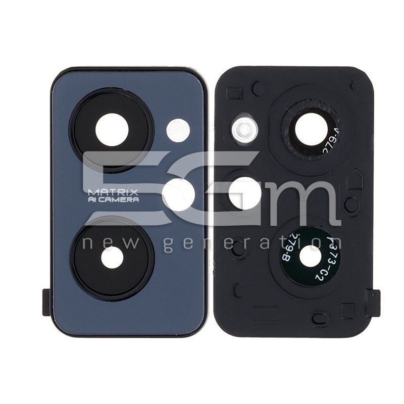 Vetrino Camera Posteriore + Frame Nero Realme 9i 4G