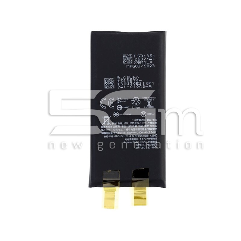 Battery A2660 3110 mAh iPhone 13 Mini No Board No Logo