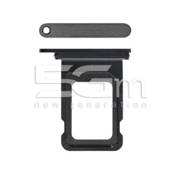 Single Sim Card Tray Black Titanium iPhone 15 Pro - 15 Pro Max
