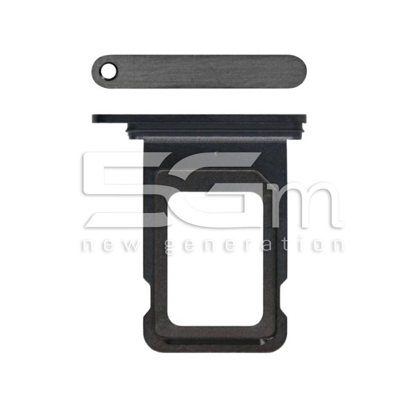 Single Sim Card Tray Black Titanium iPhone 15 Pro - 15 Pro Max