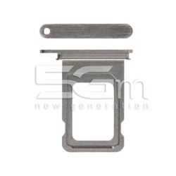 Supporto Single Sim Card Natural Titanium iPhone 15 Pro - 15 Pro Max