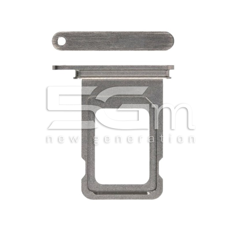 Single Sim Card Tray Natural Titanium iPhone 15 Pro - 15 Pro Max