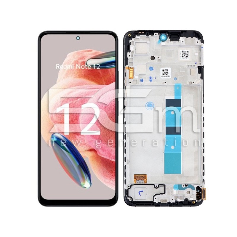 Display Touch + Frame Nero Xiaomi Redmi Note 12 4G (OLED)