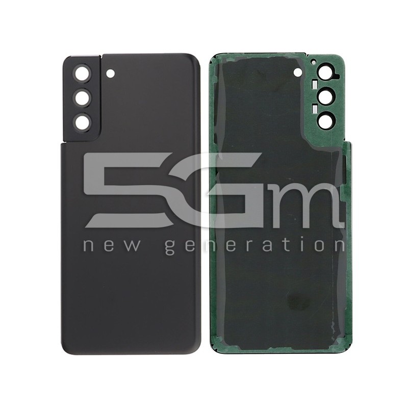 Rear Cover + Camera Lens Phantom Black Samsung SM-G996 S21+ No Logo
