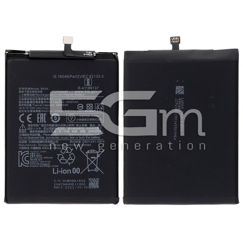 Batteria BN5A 5000mAh Xiaomi Poco M3 Pro 2021 No Logo