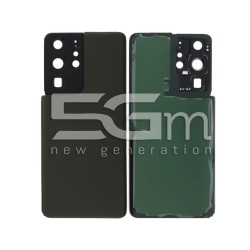 Rear Cover Black + Camera Lens Samsung SM-G998 S21 No Logo