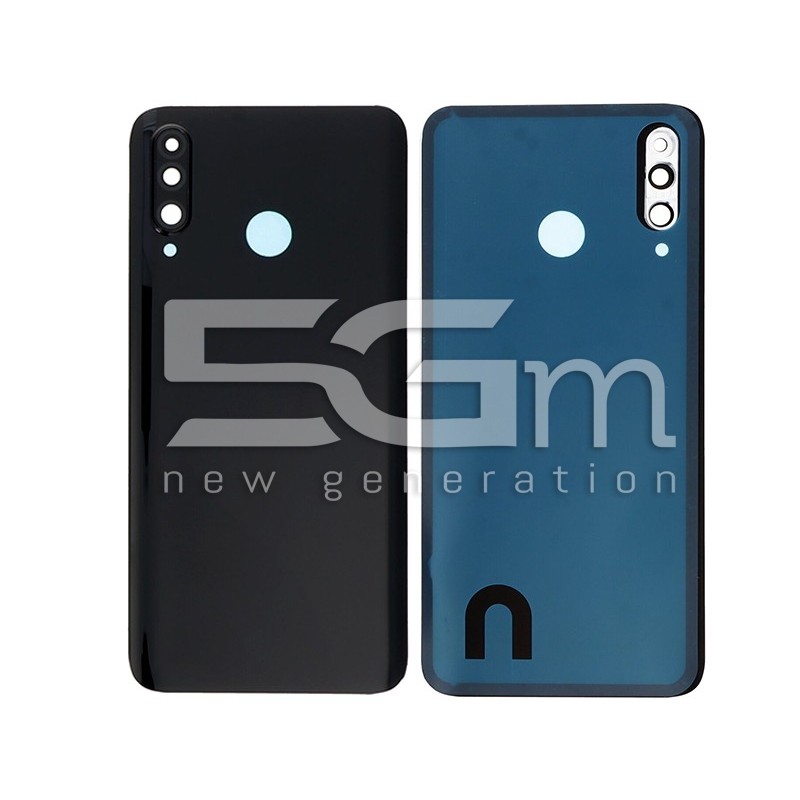 Rear Cover Black + Camera Lens Huawei P30 Lite 48 MPX No Logo