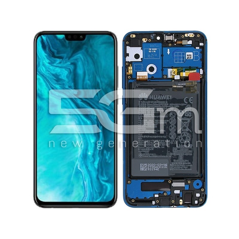 Display Touch + Frame Blue + Battery Honor 9X Lite Ori