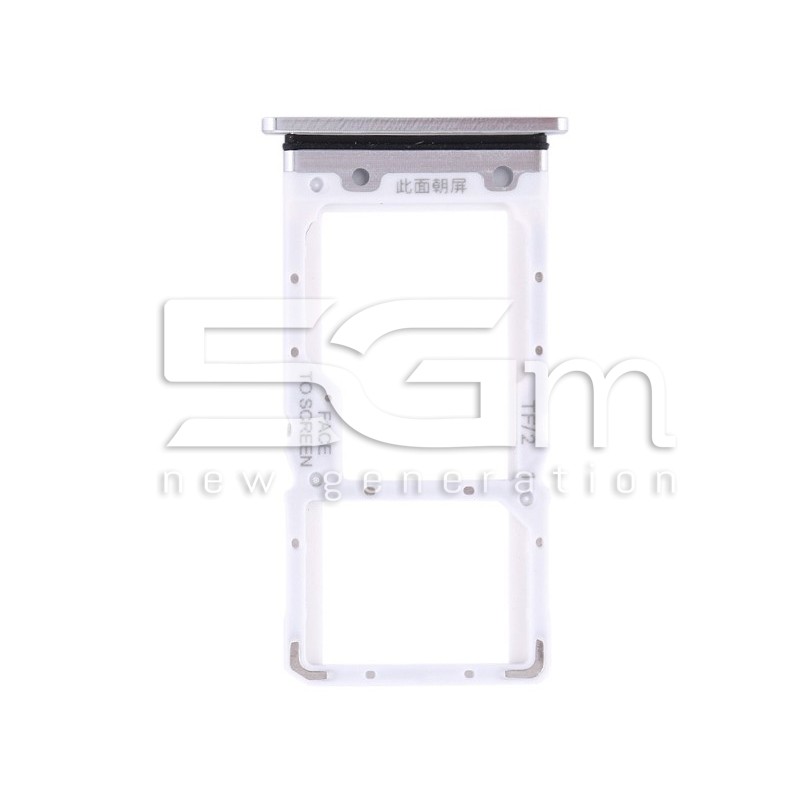 Sim Card + Micro SD Tray Silver Xiaomi Mi 9 Lite