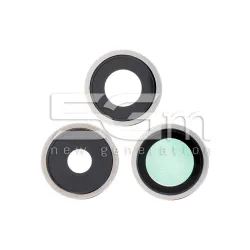 Vetrini Camera Posteriore + Frame White Titanium iPhone 15 Pro