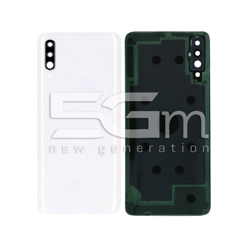 Rear Cover White + Camera Lens Samsung SM-A705 A70 No Logo