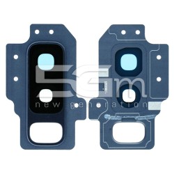 Vetrino Fotocamera + Frame Blu Samsung SM-G965 S9 Plus