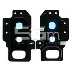 Vetrino Fotocamera + Frame Nero Samsung SM-G965 S9 Plus