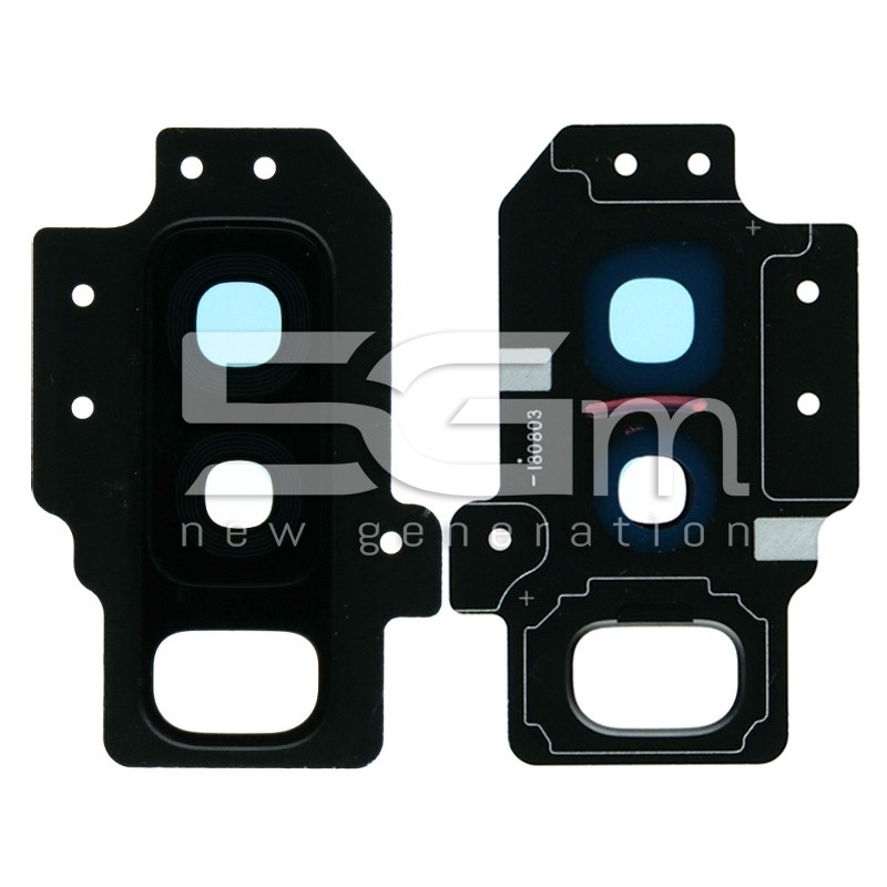 Vetrino Fotocamera + Frame Nero Samsung SM-G965 S9 Plus