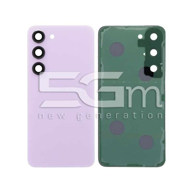 Retro Cover Lavender + Vetrino Camera Samsung SM-S911 S23 No Logo