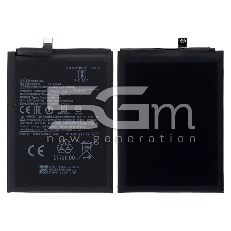 Bateria BN57 5160 mAh Xiaomi Pocophone X3