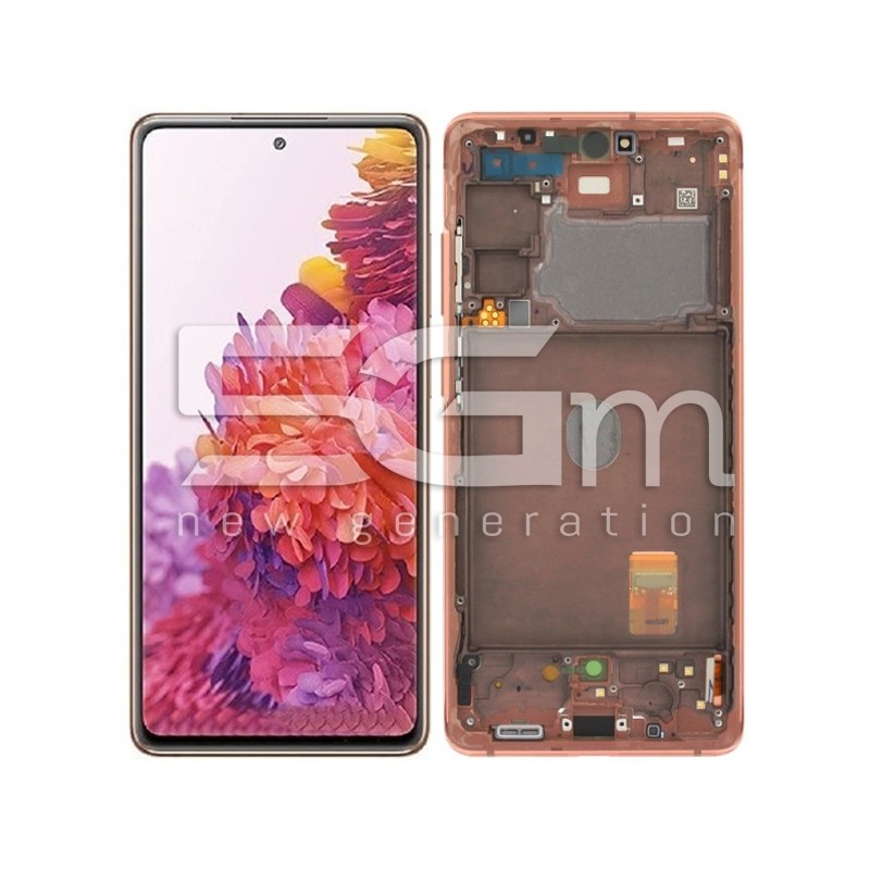Display Touch + Frame Orange Samsung SM-G780 - G781 (F/B)  S20 FE Ori