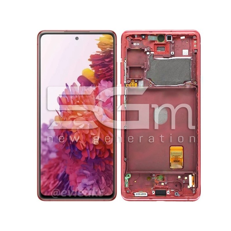 Display Touch + Frame Red Samsung SM-G780 - G781 (B-G)  S20 FE Ori