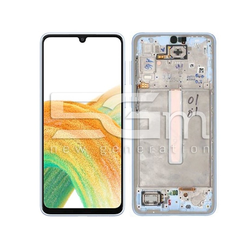 Ecrà Tàctil + Chassi Azul Samsung A336 A33 5G Ori