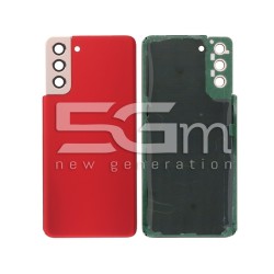 Rear Cover Red + Camera Lens Samsung SM-G996 S21+ No Logo