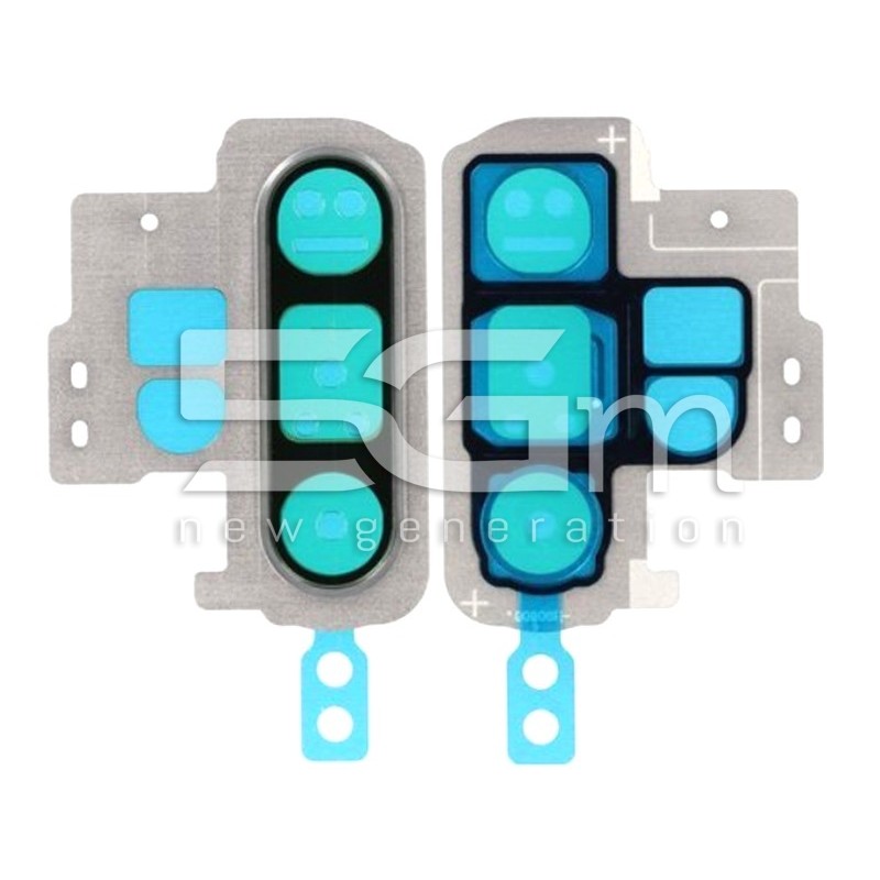 Rear Camera Lens + Frame Aura White Samsung SM-N975 Note 10 Plus