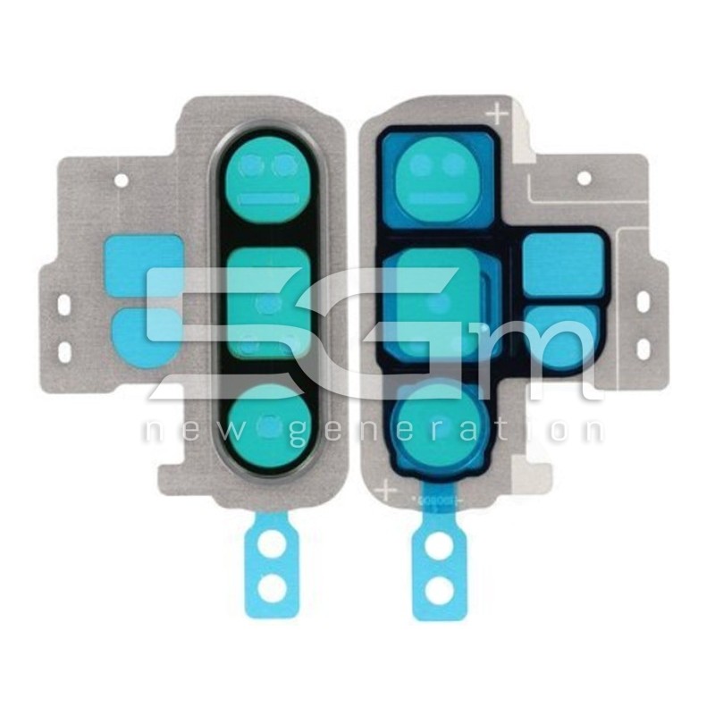 Vetrino Camera Posteriore + Frame Aura Glow Samsung SM-N975 Note 10 Plus