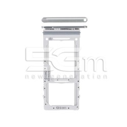 Dual Sim Card + Micro SD Tray Cloud White Samsung SM-G988 S20 Ultra 5G Ori